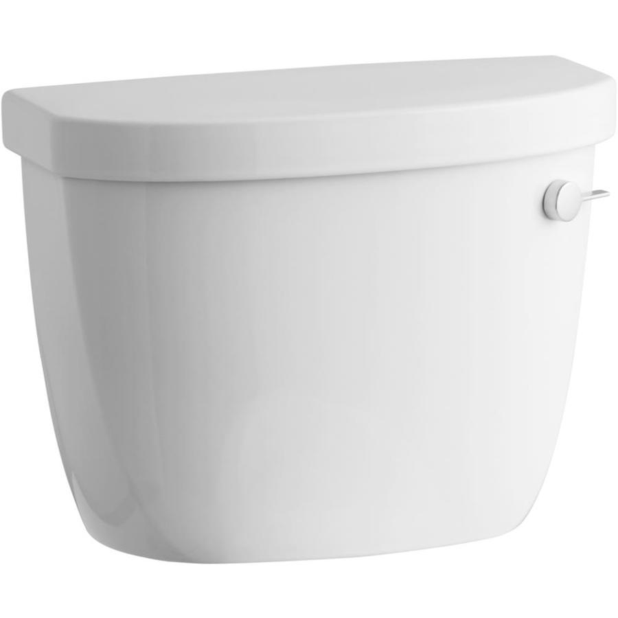 KOHLER Cimarron White 1.28 Single-Flush High-Efficiency Toilet Tank at ...