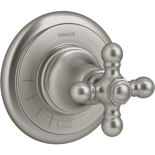 KOHLER Vibrant Brushed Nickel Cross Shower Handle at Lowes.com