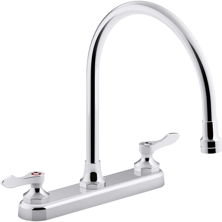 Kohler Triton Bowe Polished Chrome 2 Handle Deck Mount High Arc