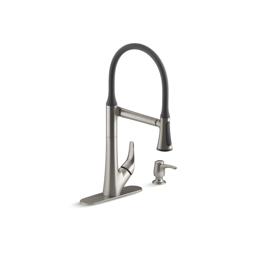 Kohler Arise Vibrant Stainless 1 Handle Deck Mount Pull Down