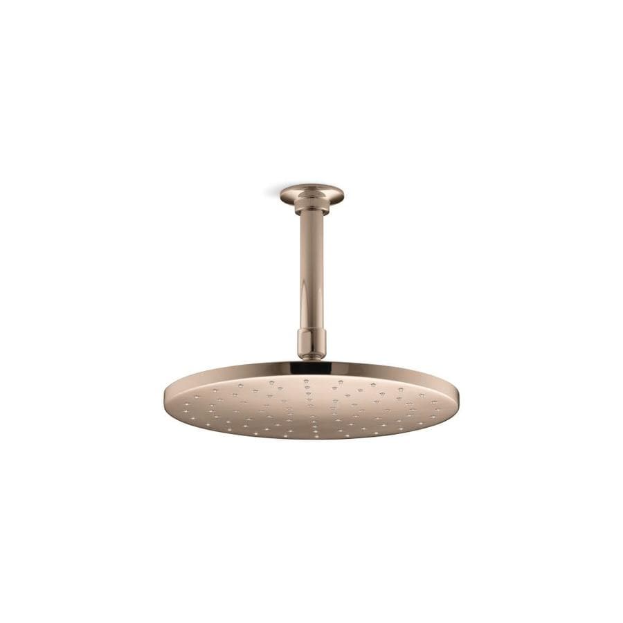 KOHLER Contemporary Vibrant Rose Gold 1Spray Rain Shower Head at