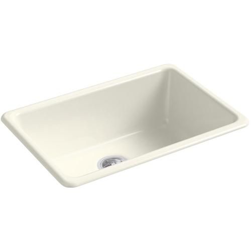 KOHLER Iron/Tones 24.31-in x 16.06-in Biscuit Single Bowl Drop-In or ...