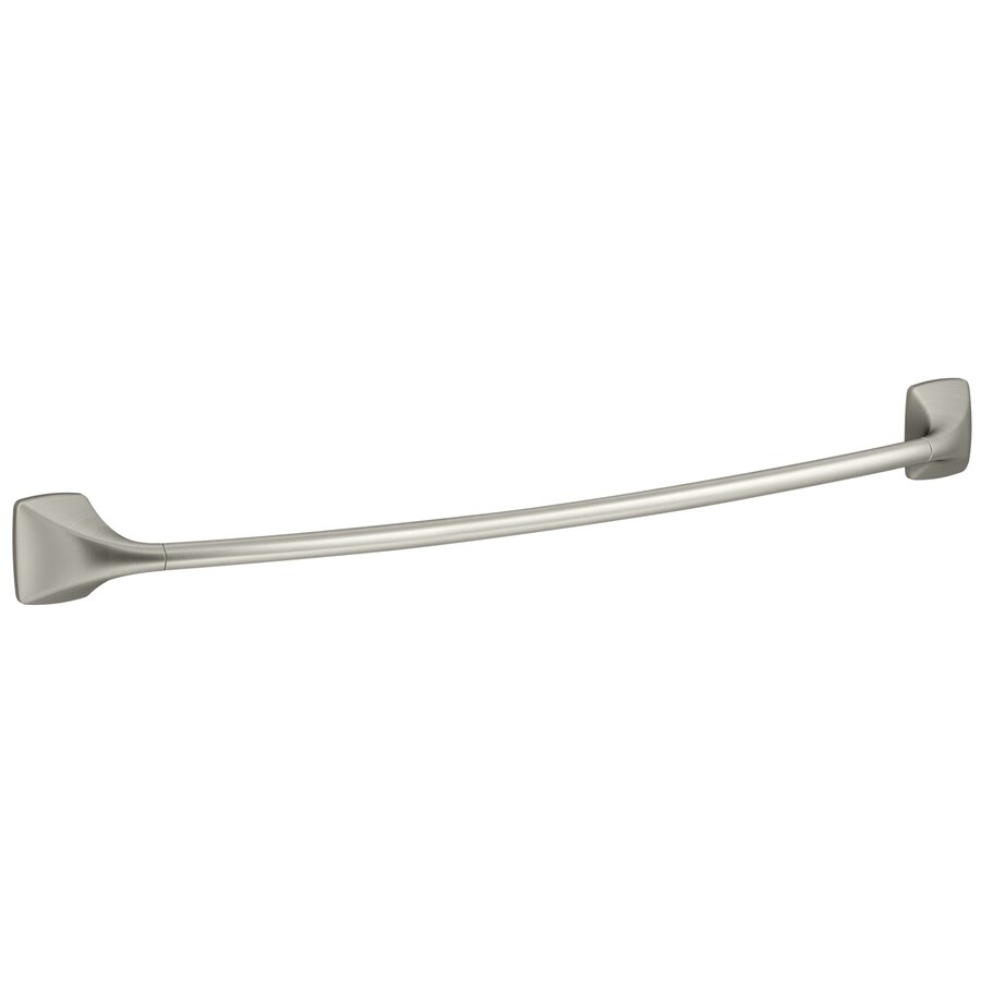 KOHLER Maxton 24-in Brush Nickel Wall Mount Single Towel Bar