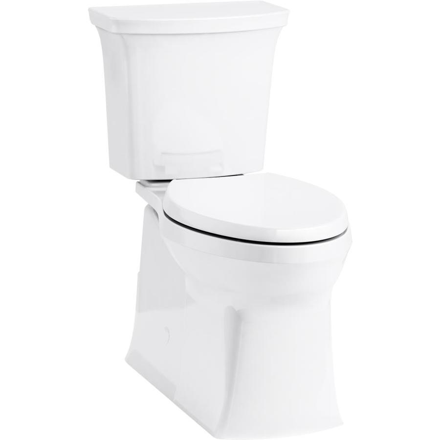 Toto Drake Cotton White Round Standard Height 2 Piece Toilet 12 In Rough In Size In The Toilets Department At Lowes Com