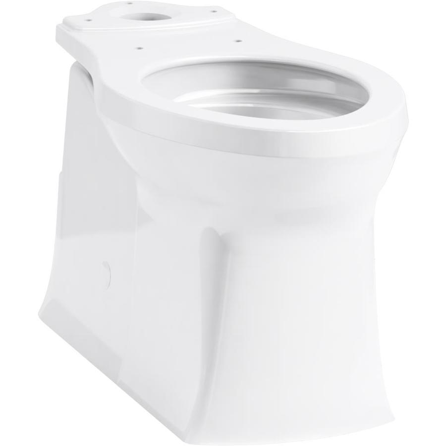 KOHLER Corbelle White Elongated Chair Height Toilet Bowl at Lowes.com