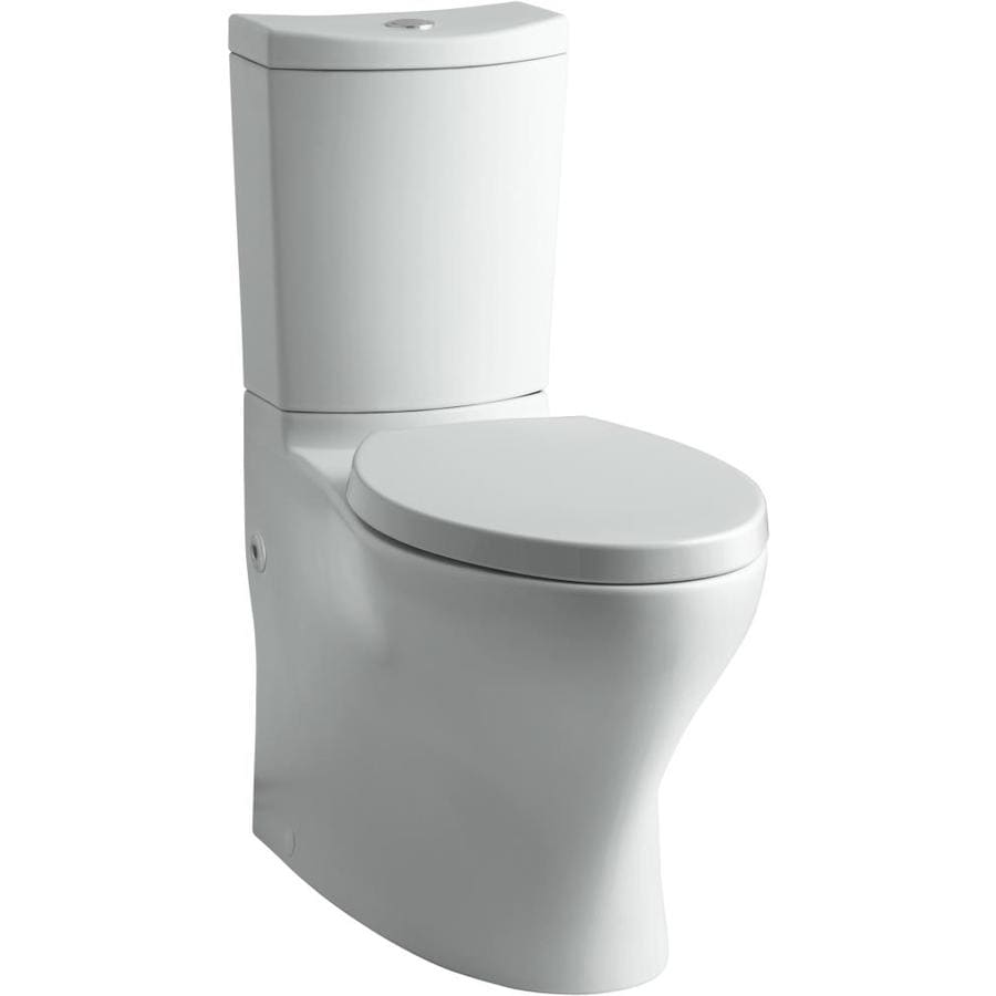 KOHLER Persuade Curv Ice Grey WaterSense Dual Flush Elongated Comfort ...