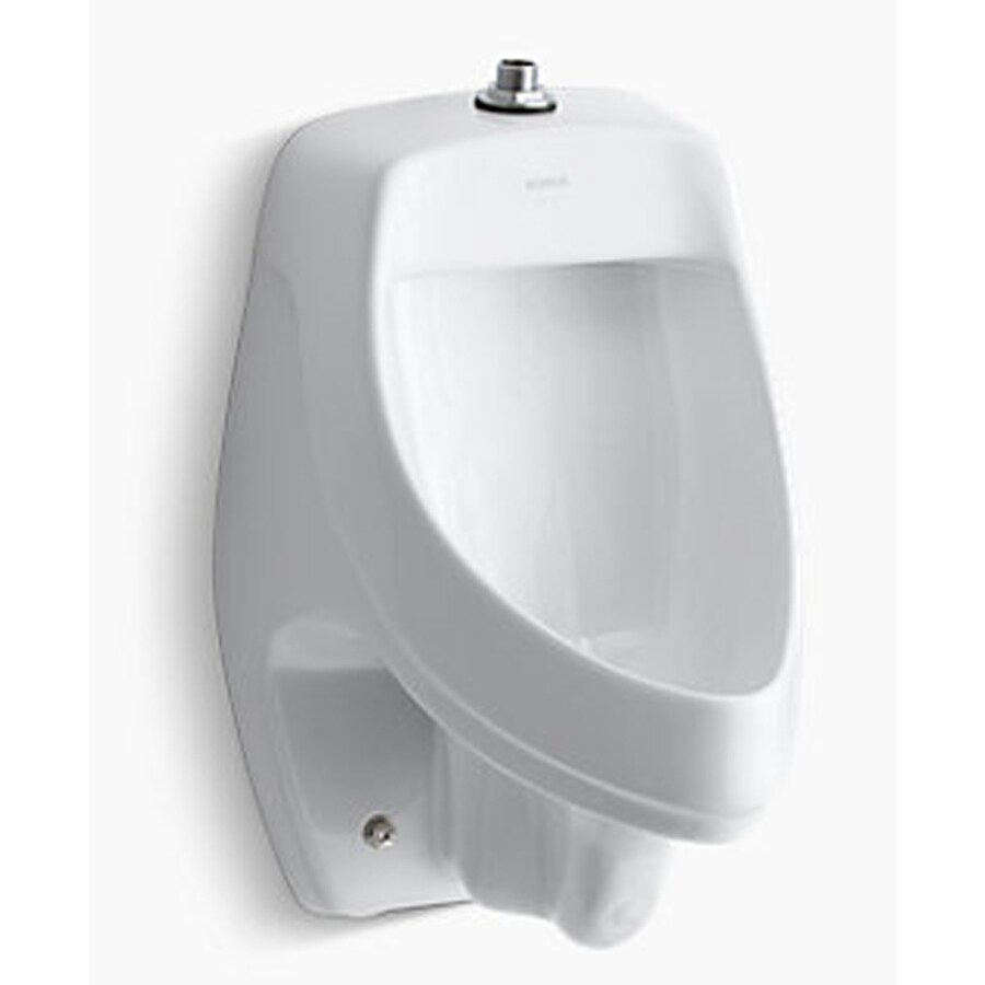 KOHLER 13.5in W x 20.38in H White Wallmounted WaterSense in the Urinals department at