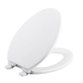 KOHLER Ridgewood Wood Elongated Slow-Close Toilet Seat