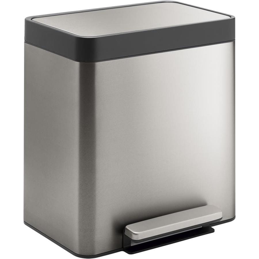 KOHLER 8Gallon Stainless Steel Commercial Touchless Trash Can with Lid