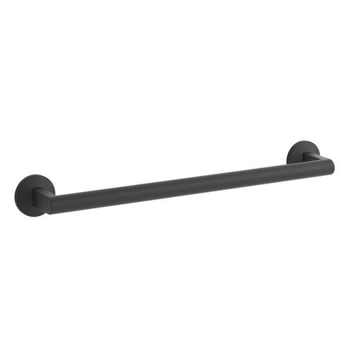 KOHLER Components 18-in Matte Black Wall Mount Single Towel Bar at