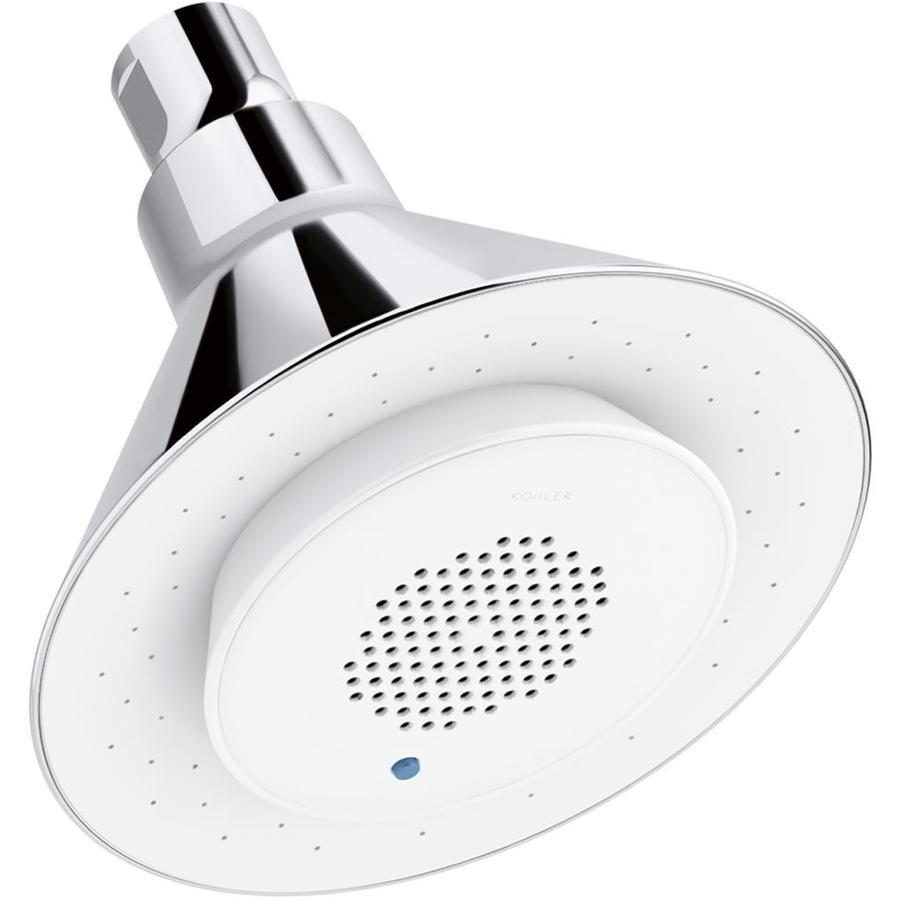 Kohler Moxie Polished Chrome 1 Spray Shower Head 1 75 Gpm 6 6 Lpm In The Shower Heads Department At Lowes Com