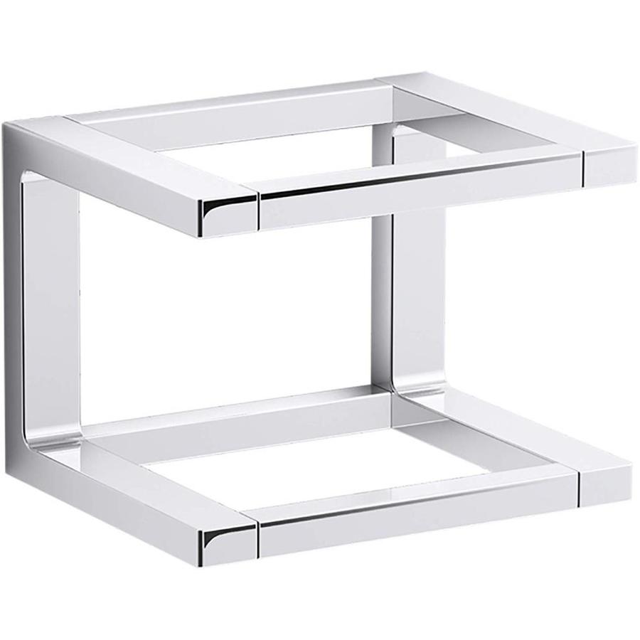 KOHLER Draft 8in Double Polished Chrome Wall Mount Double Towel Bar in