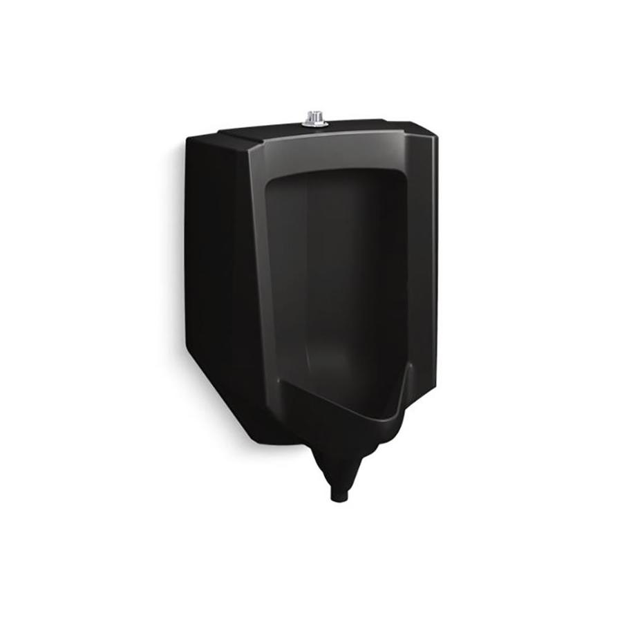 KOHLER 18.5in W x 27in H Black Black Wallmounted WaterSense in the Urinals department at