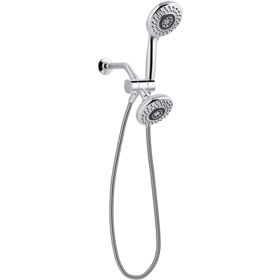 KOHLER Enlighten Polished Chrome 5-Spray Dual Shower Head 1.75-GPM (6.6 ...