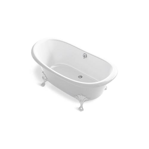 KOHLER Artifacts 32.5in W x 66.125in L White Cast Iron Oval Back