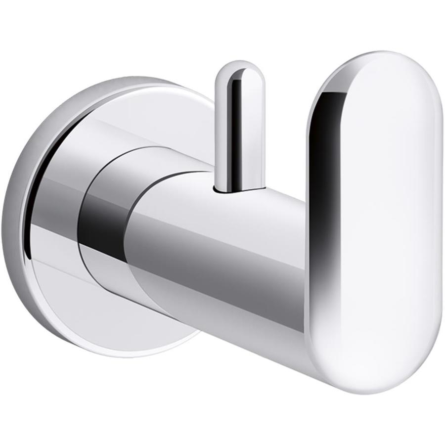 KOHLER Kumin Single Hook Polished Chrome Towel Hook in the Towel Hooks