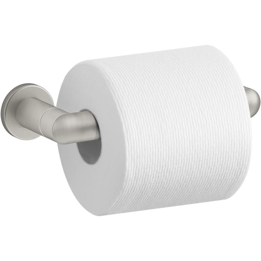 KOHLER Kumin Vibrant Brushed Nickel Wall Mount Pivot Toilet Paper ...