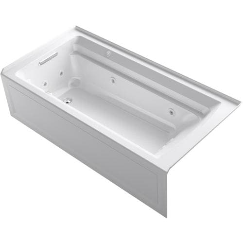 KOHLER Archer 36-in W x 72-in L White Acrylic Rectangular ...