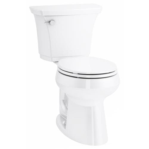 KOHLER Highline Curve White Round Comfort Height 2-Piece ...