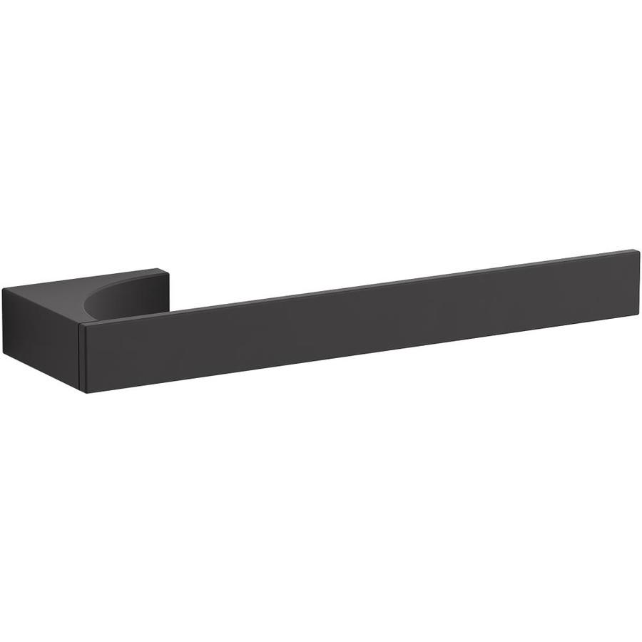 KOHLER Minimal 10in Matte Black Wall Mount Single Towel Bar in the