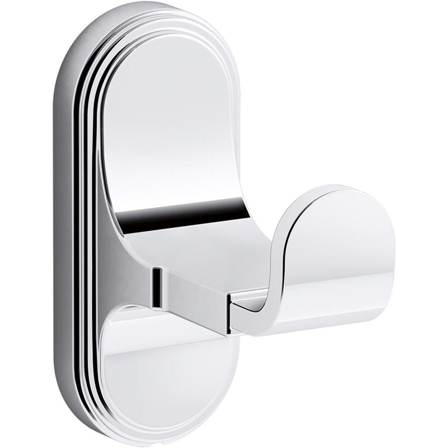 KOHLER Single Hook Polished Chrome Towel Hook in the Towel Hooks department at Lowes.com