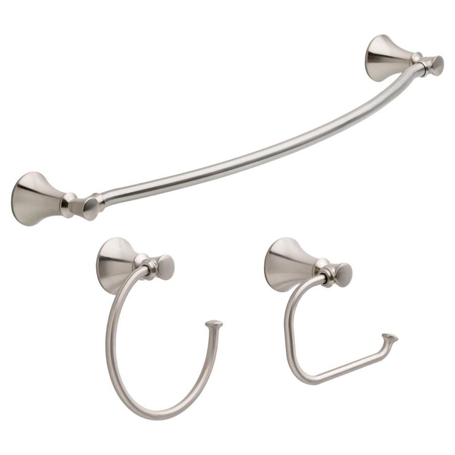 Delta 3Piece Valdosta Brushed Nickel Decorative Bathroom