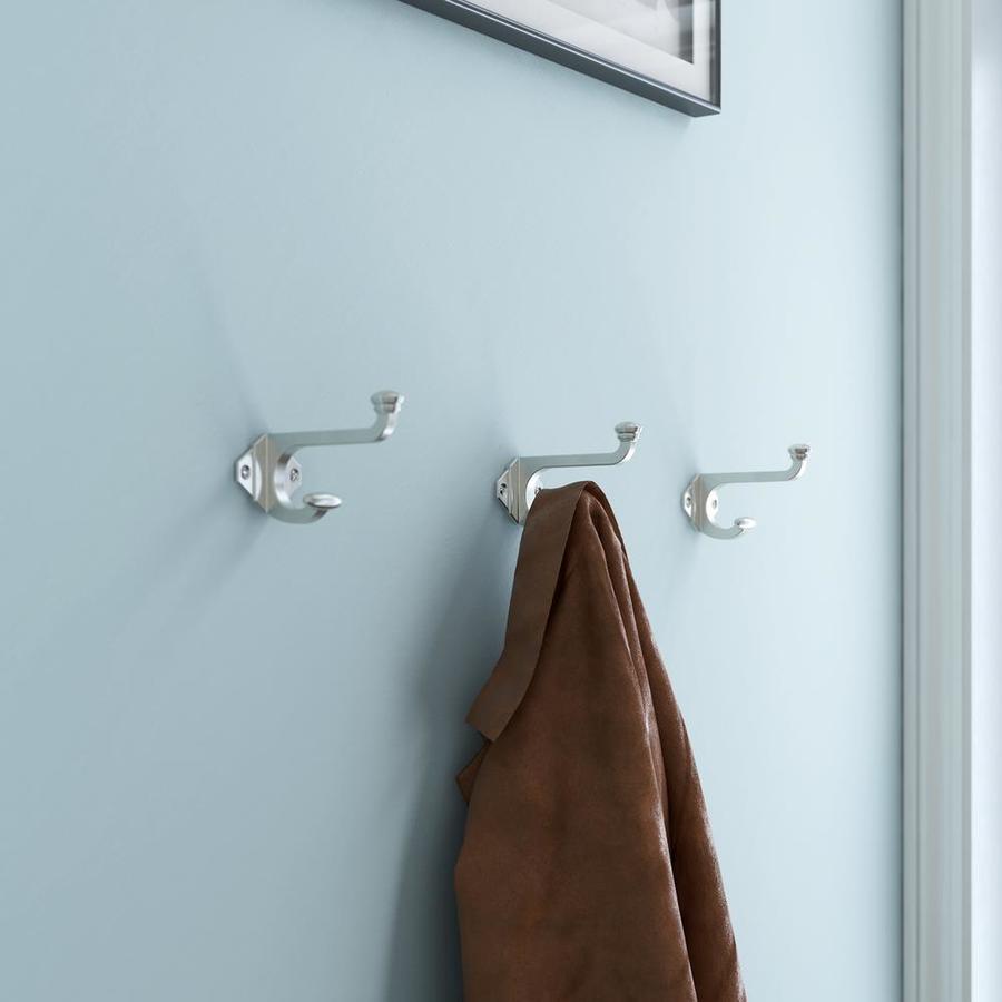 Brainerd Satin Nickel Garment Hook in the Decorative Wall Hooks ...