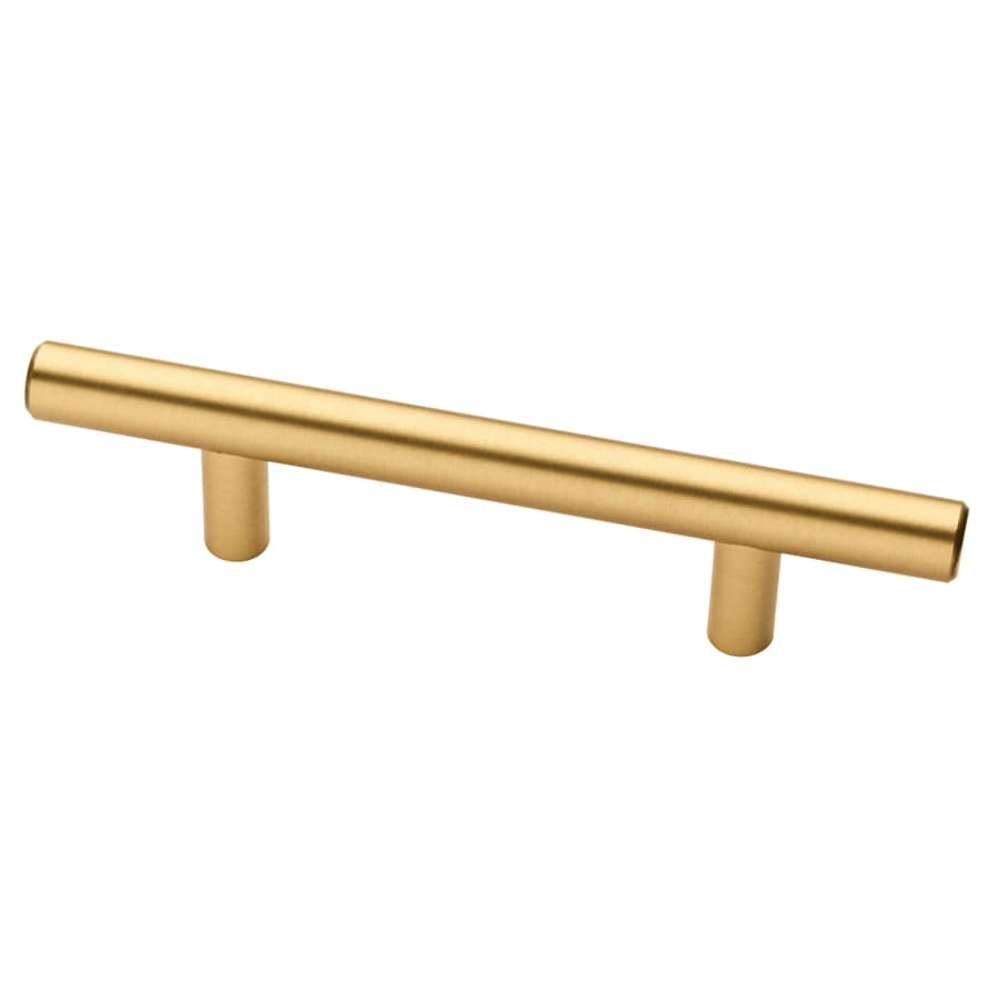 Brushed And Satin Brass Knobs And Pulls At Lowes Com