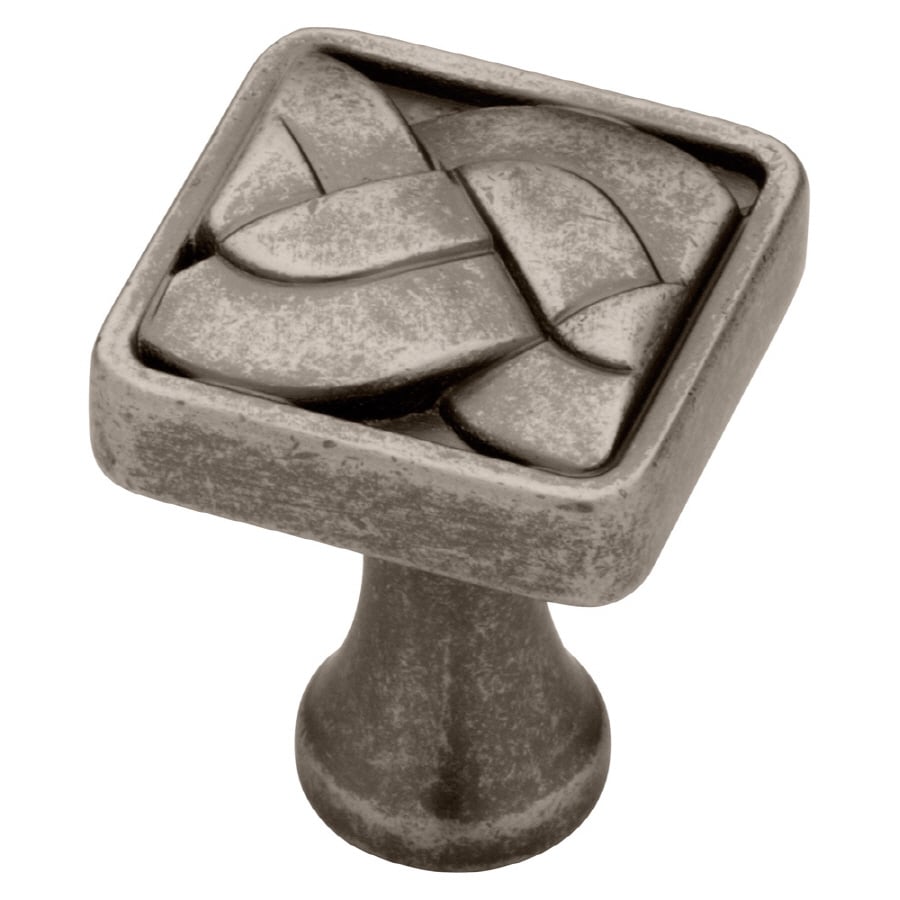 Liberty Hardware P16602C-175-C Classic Tapestry Aged Pewter Square Traditional Cabinet Knob