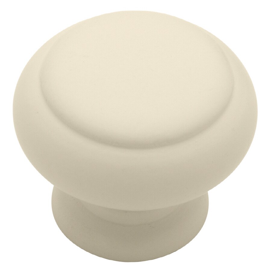 Liberty Hardware PJ4075C-IVW-C Ivory (On Wood) Round Casual Cabinet Knob