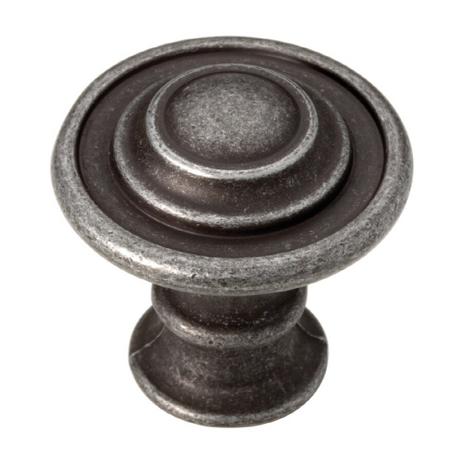 Brainerd P07026V-PEO-C Old-world Pewter Round Traditional Cabinet Knob
