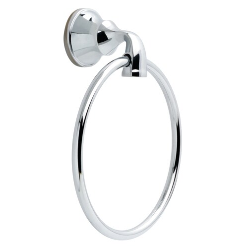 DELTA Lorain Polished Chrome Wall Mount Towel Ring in the Towel Rings ...