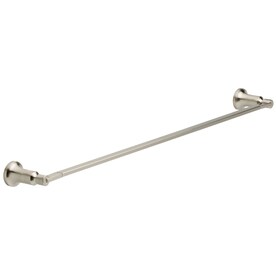 Delta Alux 24-in Brushed Nickel Wall Mount Single Towel Bar