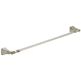 Delta Sawyer 24-in Satin Nickel Wall Mount Single Towel Bar
