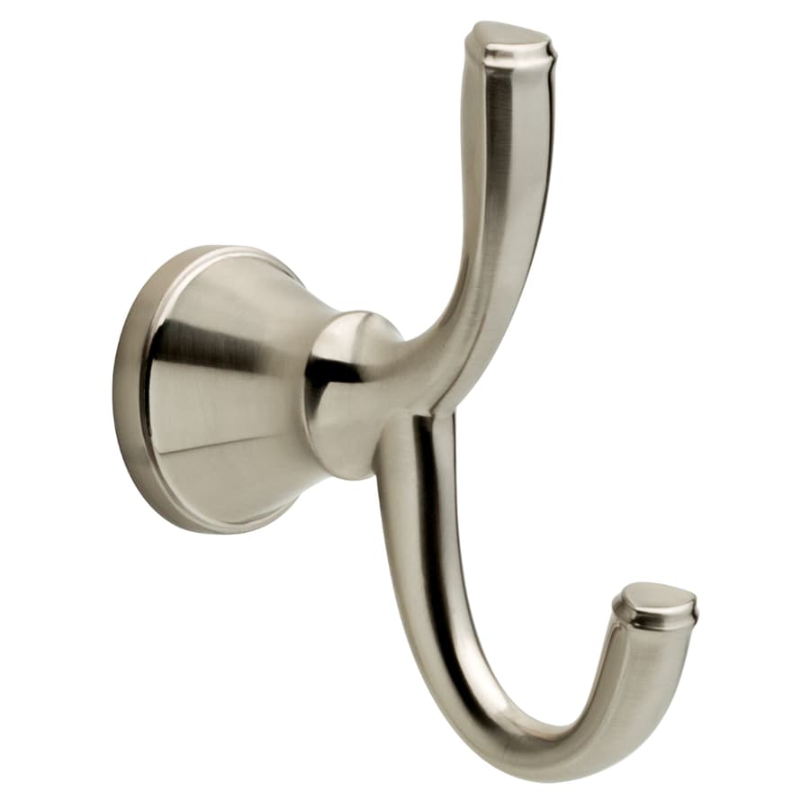 Shop Towel Hooks at Lowes.com - Delta Lorain 2-Hook Brushed Nickel Robe Hooks