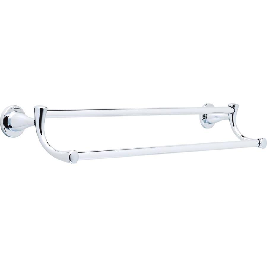 Peerless 24-in Double Polished Chrome Wall Mount Double Towel Bar