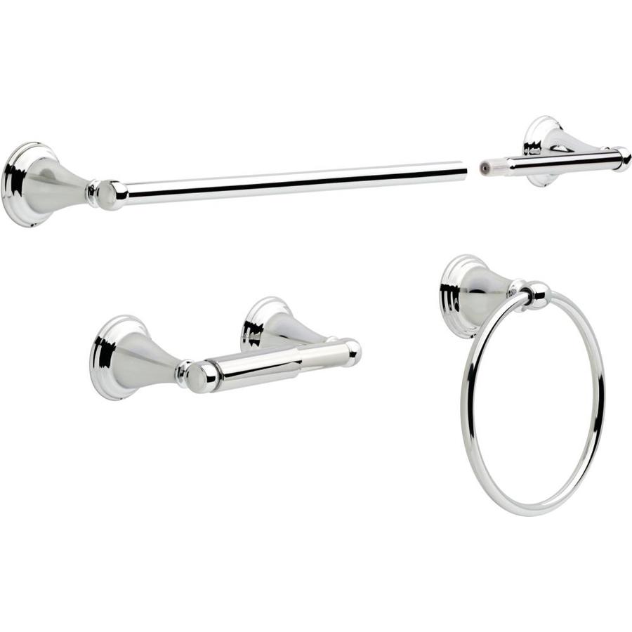 Delta 3-Piece Windemere Polished Chrome Decorative Bathroom Hardware Set in the Decorative ...