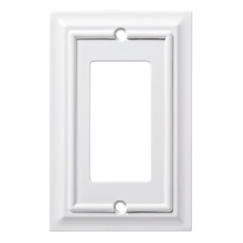 Brainerd Architectural 1Gang Pure White Single Decorator Standard Wall