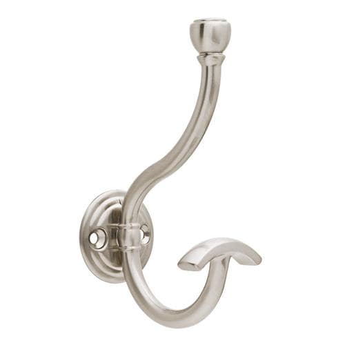 Brainerd Satin Nickel Garment Hook in the Decorative Wall Hooks ...