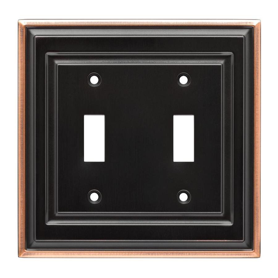 Brainerd Windemere 2Gang Oil Rubbed Bronze Double Standard Wall Plate
