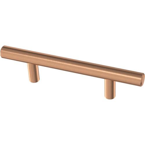 Brainerd Bar 3 In Center To Center Brushed Copper Cylindrical Bar