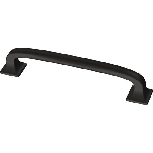 Franklin Brass Lombard 4-in Center to Center Matte Black Arch Handle ...