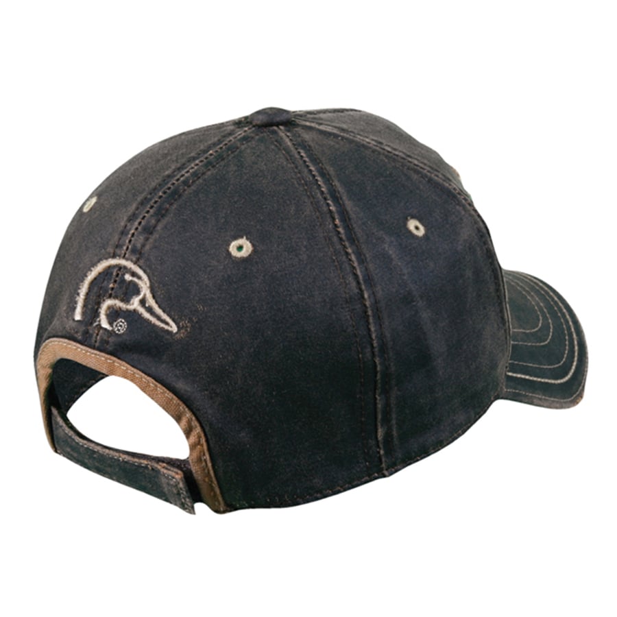 One Size Fits Most Men's Ducks Unlimited Dark Brown Cotton Baseball Cap at