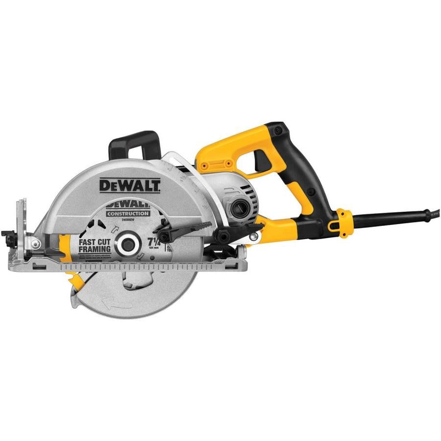 DEWALT 7-1/4-in 15-Amp Worm Drive Corded Circular Saw with Aluminum Shoe