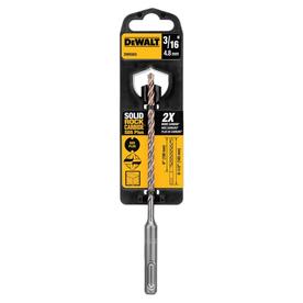 DEWALT High Impact Carbide 3/16-in x 6-1/2-in Carbide Masonry Drill Bit for SDS-Plus Drill