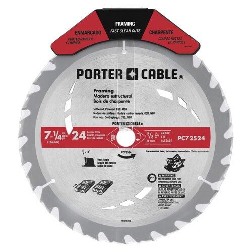 PORTERCABLE 71/4in Carbide at
