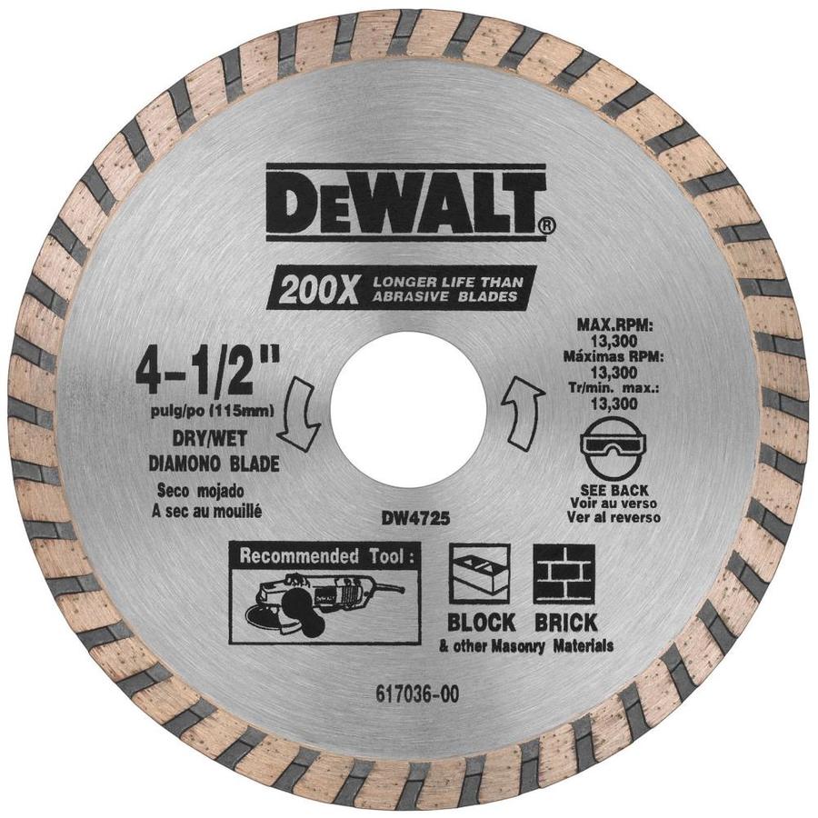 DEWALT 3Pack Diamond 4.5in Diamond Arbor CutOff Wheel