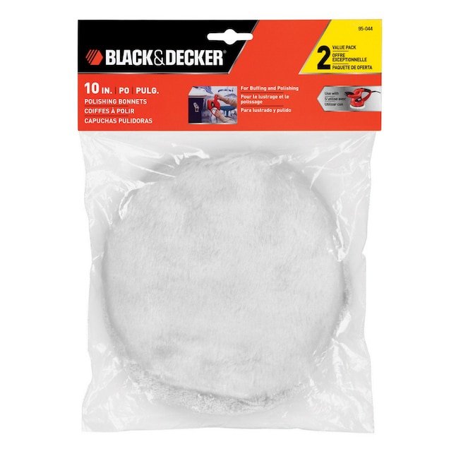 BLACK & DECKER 2-Pack 10-in Polishing Bonnets at