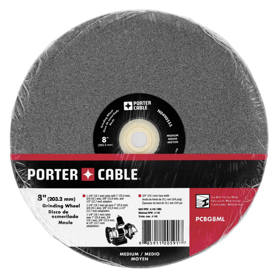 Porter Cable 8 Inx 3 4 X 1 In Medium Bench Grinding Wheel At Lowes Com