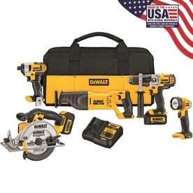 UPC 885911229081 product image for DEWALT 5-Tool 20-Volt Max Lithium Ion (Li-Ion) Cordless Combo Kit | upcitemdb.com